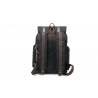 Canvas oldschool backpack with a flap