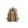 Canvas oldschool backpack with a flap