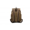 Canvas oldschool backpack with a flap