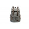 Canvas oldschool backpack with a flap