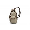 Vintage canvas and leather backpack