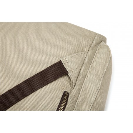 Vintage canvas and leather backpack