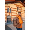 Vintage canvas and leather backpack