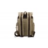 Canvas oldschool backpack with a flap