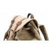 Canvas oldschool backpack with a flap